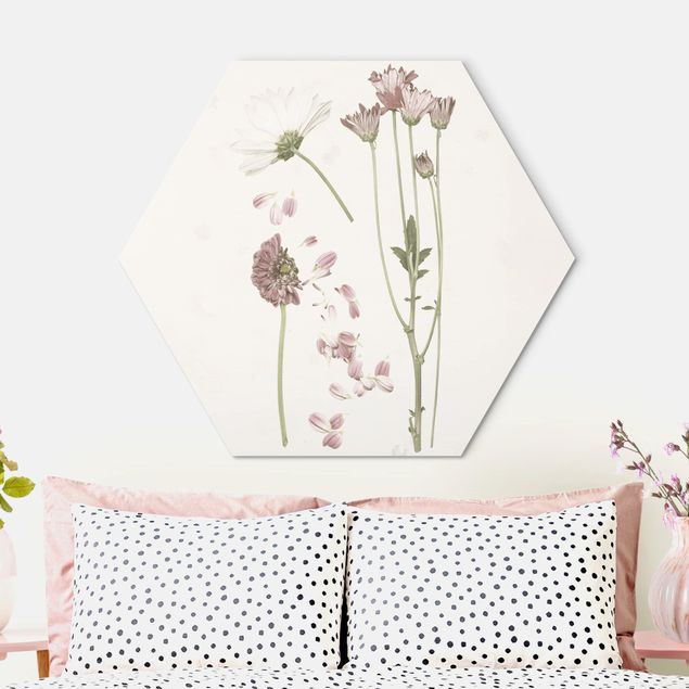 Bilder für die Wand Herbarium in rosa II