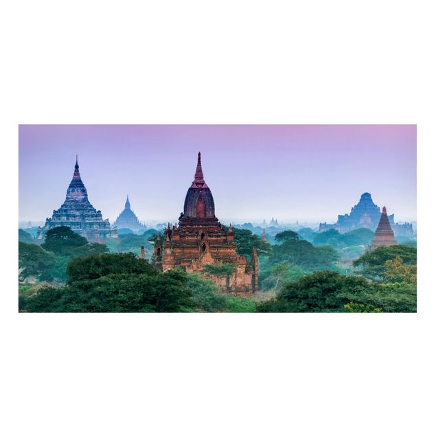 Magnettafel Skyline Sakralgebäude in Bagan