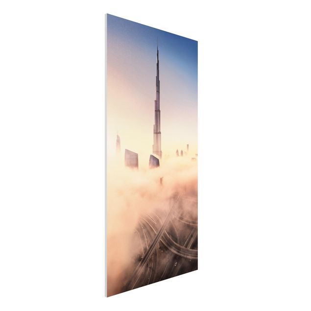 Foto auf Hartschaumplatte Himmlische Skyline von Dubai