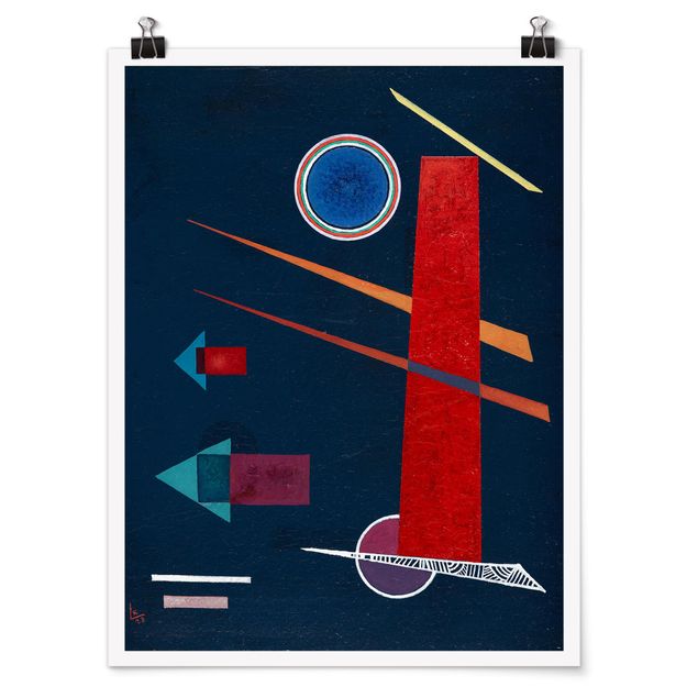 Kunstdrucke Poster Wassily Kandinsky - Mächtiges Rot
