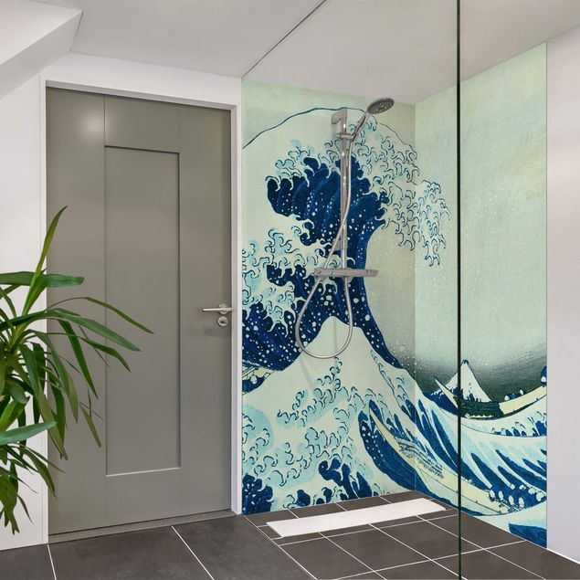 Duschrückwand Aluverbund Katsushika Hokusai - Die grosse Welle von Kanagawa