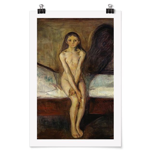 Poster Kunstdruck Edvard Munch - Pubertät