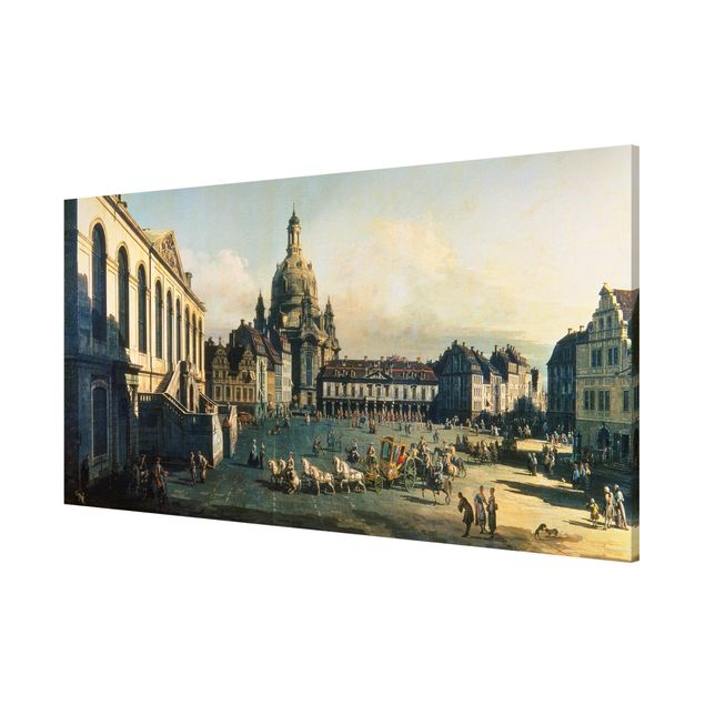 Post Impressionismus Bilder Bernardo Bellotto - Der Neue Markt in Dresden