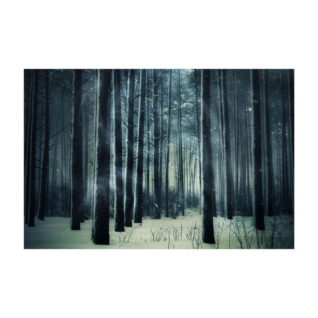 Moderner Teppich Mystischer Winterwald