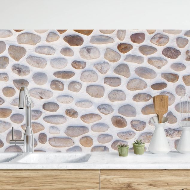 Küchenrückwände Platte Andalusische Steinmauer