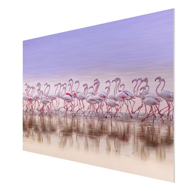 Bilder für die Wand Flamingo Party