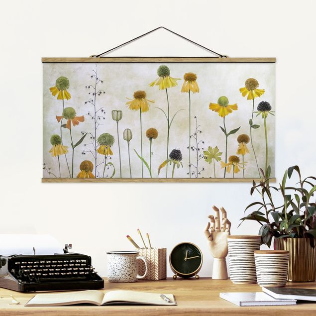 Wandbilder Zarte Helenium Blüten