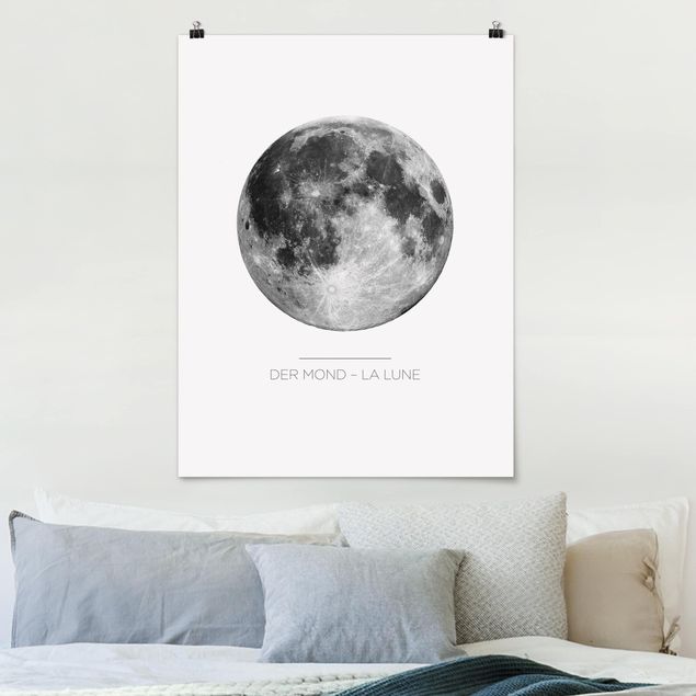 Poster Illustration La Luna - Der Mond