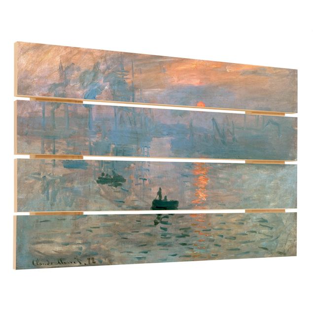 Holzbild - Claude Monet - Impression - Querformat 2:3