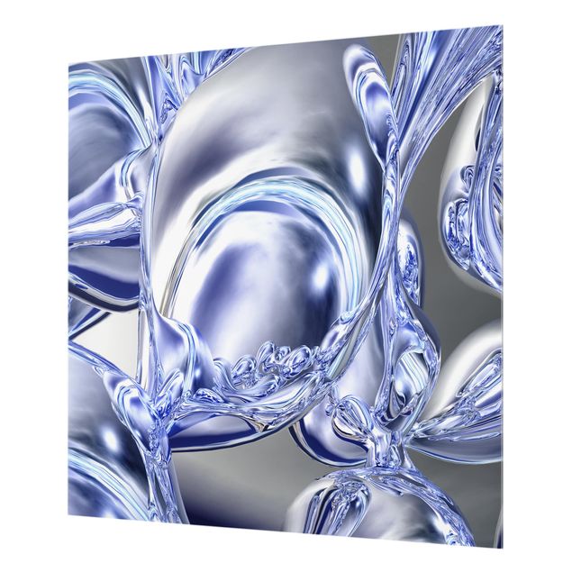 Glas Spritzschutz - Liquid Smoke - Quadrat - 1:1
