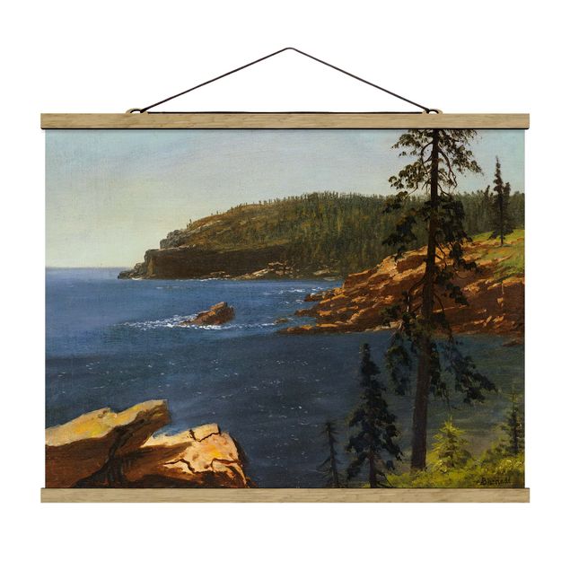 Stoffbilder zum Aufhängen Albert Bierstadt - California Coast