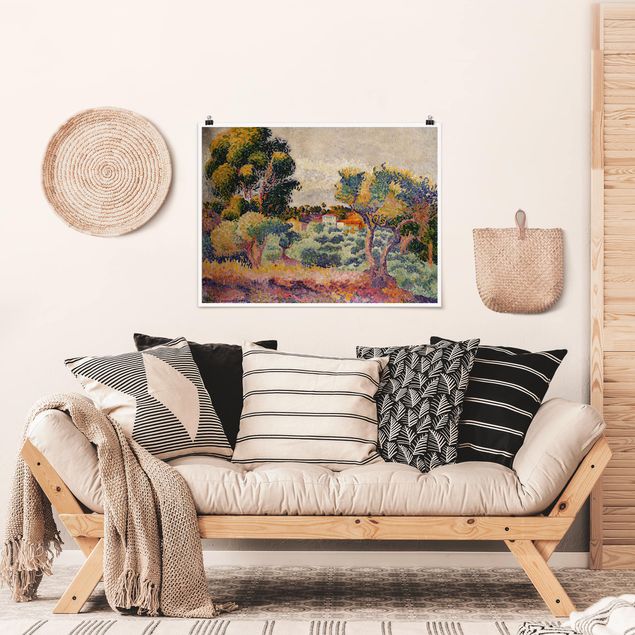 Post Impressionismus Bilder Henri Edmond Cross - Eukalyptus und Olivenhain