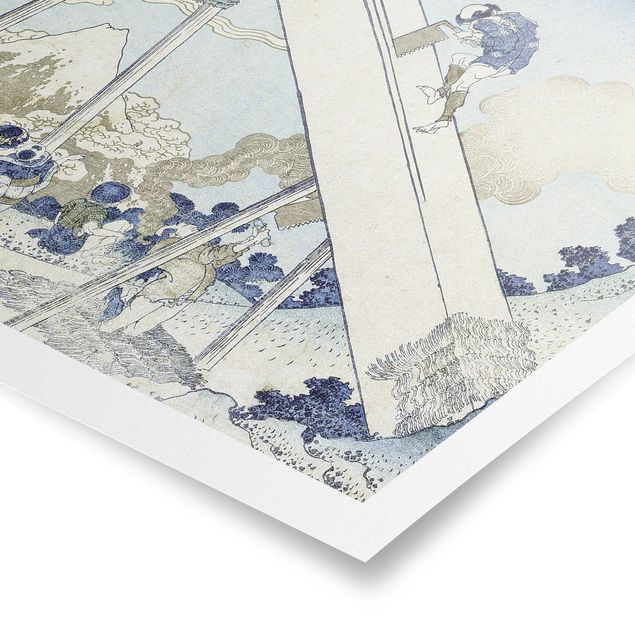 Poster bestellen Katsushika Hokusai - In den Totomi Bergen