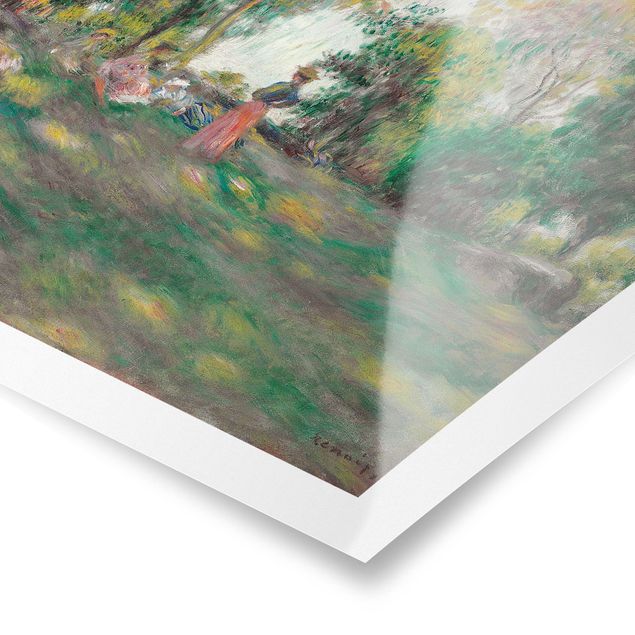 Poster - Auguste Renoir - Landschaft mit Figuren - Quadrat 1:1