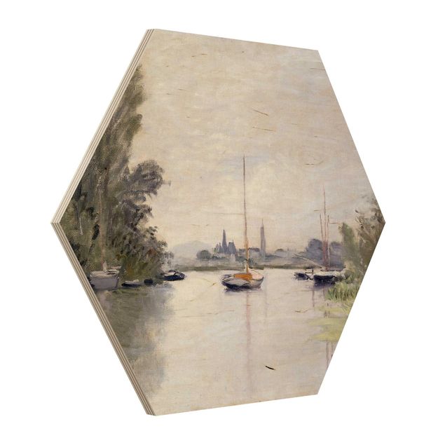 Holzbild Skyline Claude Monet - Argenteuil