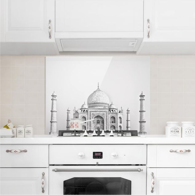 Spritzschutz Küche Taj Mahal in Grau