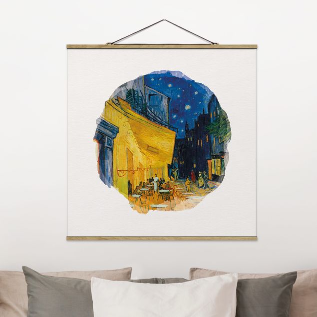 Kunstdrucke Impressionismus Wasserfarben - Vincent van Gogh - Café-Terrasse in Arles