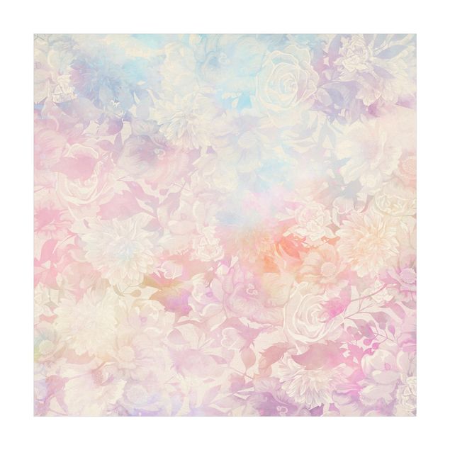 Teppich Blumen Zarter Blütentraum in Pastell