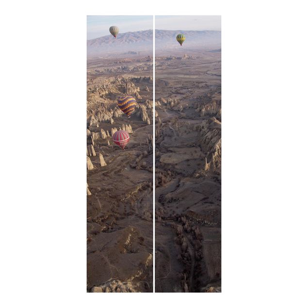 Schiebegardinen Set 6-teilig Heißluftballons über Anatolien