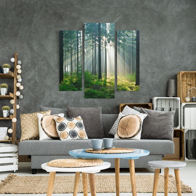 Wandbilder Wald Enlightened Forest