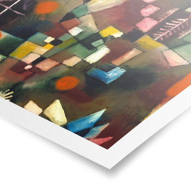 Poster abstrakte Kunst Paul Klee - Der Vollmond