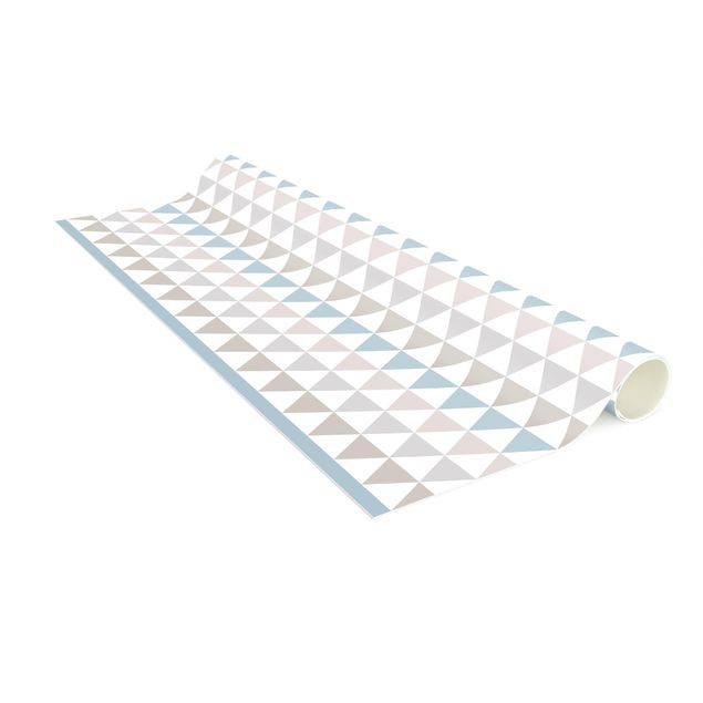 Moderner Teppich Geometrisches Muster Dreiecke mit Balken