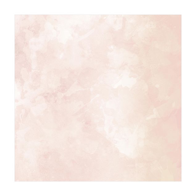 Teppich rosa Aquarellstruktur Cremefarbene Sanddüne