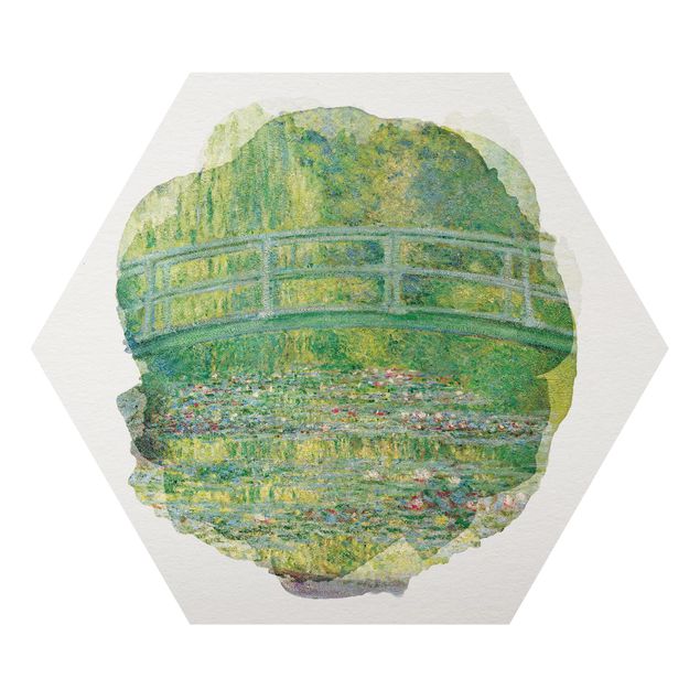 Kunstdrucke Wasserfarben - Claude Monet - Japanische Brücke