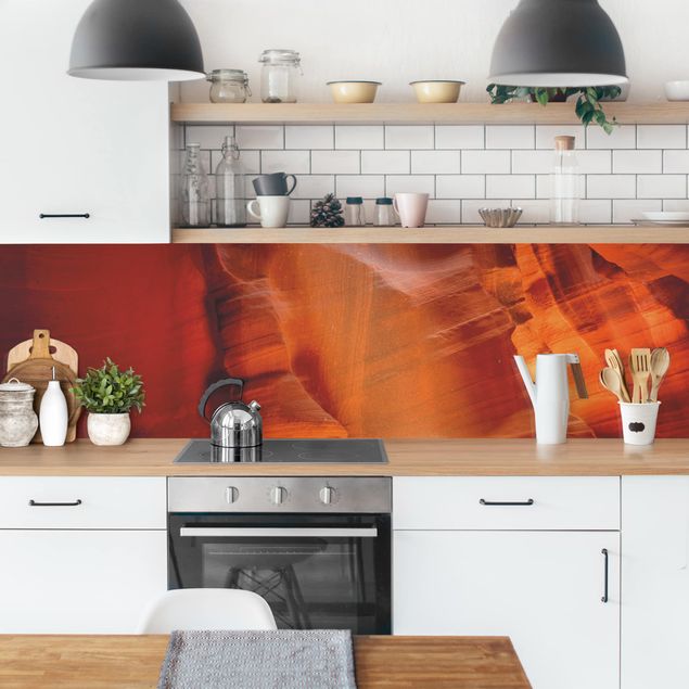 Küchenrückwand abstrakt Antelope Canyon