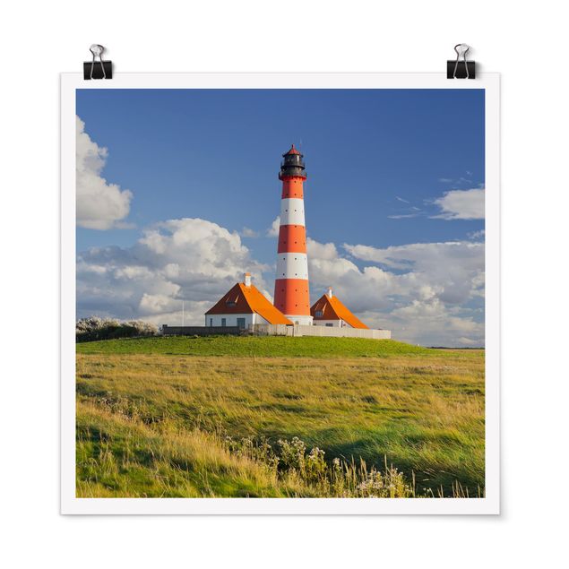 Poster - Leuchtturm in Schleswig-Holstein - Quadrat 1:1