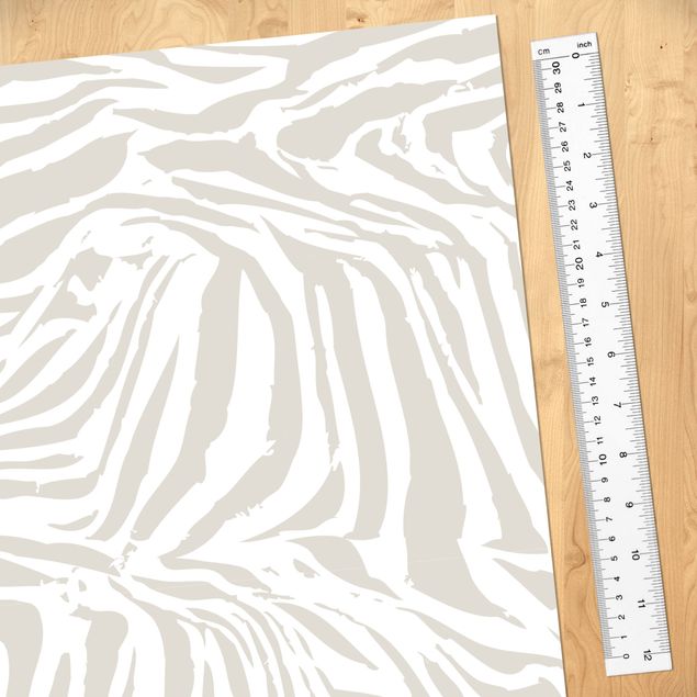 Klebefolie bunt Zebra Design hellgrau Streifenmuster