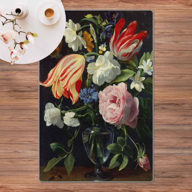 Moderner Teppich Daniel Seghers - Vase mit Blumen