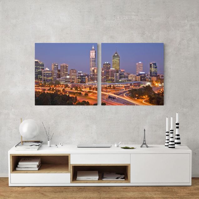 Wandbilder Städte Perth Skyline