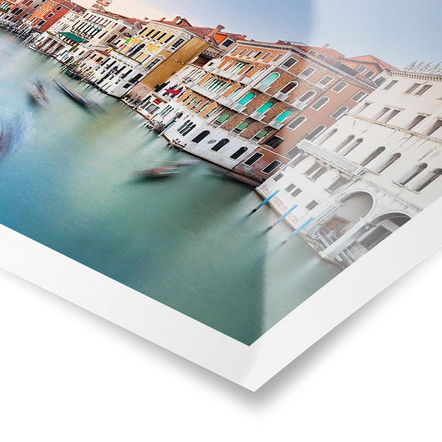 Poster - Canale Grande Blick von der Rialtobrücke Venedig - Querformat 2:3
