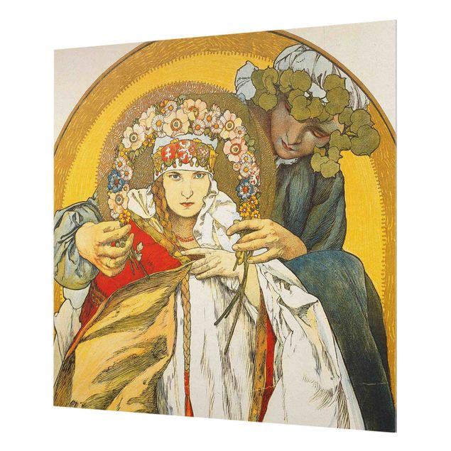 Wandbilder Kunstdruck Alfons Mucha - Plakat Tschechoslowakischen Republik