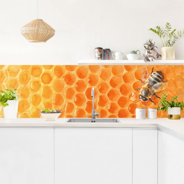 Küchenrückwand Tiere Honey Bee