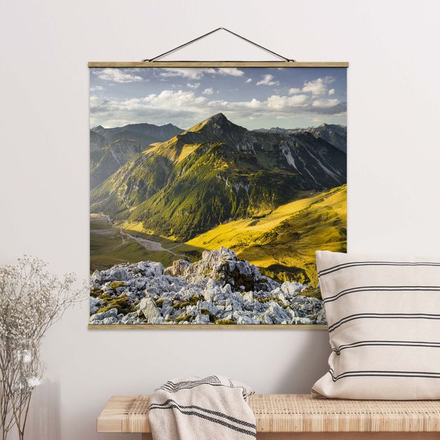 Bilder für die Wand Berge und Tal der Lechtaler Alpen in Tirol