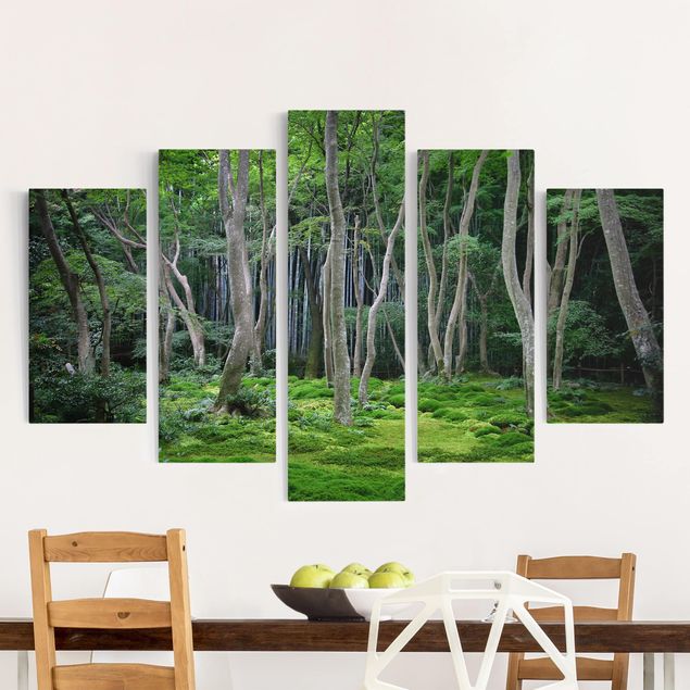 Leinwandbilder XXL Japanischer Wald
