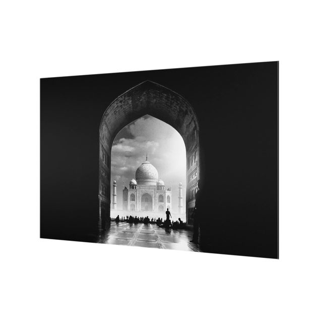 Spritzschutz Glas - Das Tor zum Taj Mahal - Querformat - 3:2