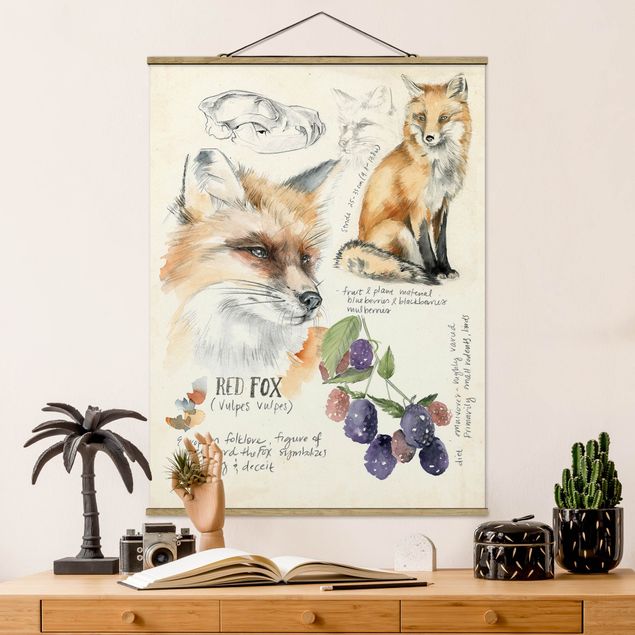 Wandbilder Tiere Wildnis Journal - Fuchs