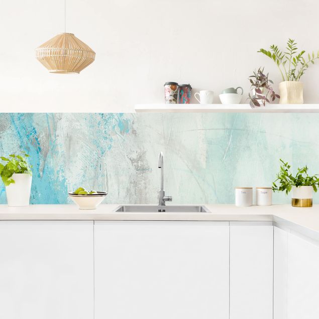 Küchenrückwand abstrakt Eismeer I