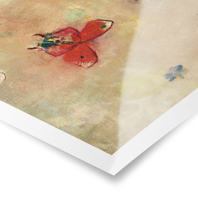 Poster Odilon Redon - Bunte Schmetterlinge