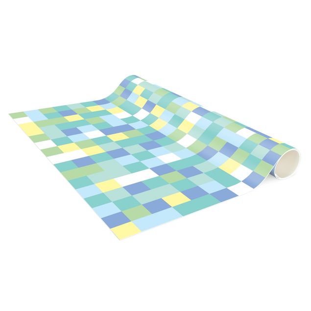 Moderne Teppiche Buntes Mosaik Spielwiese