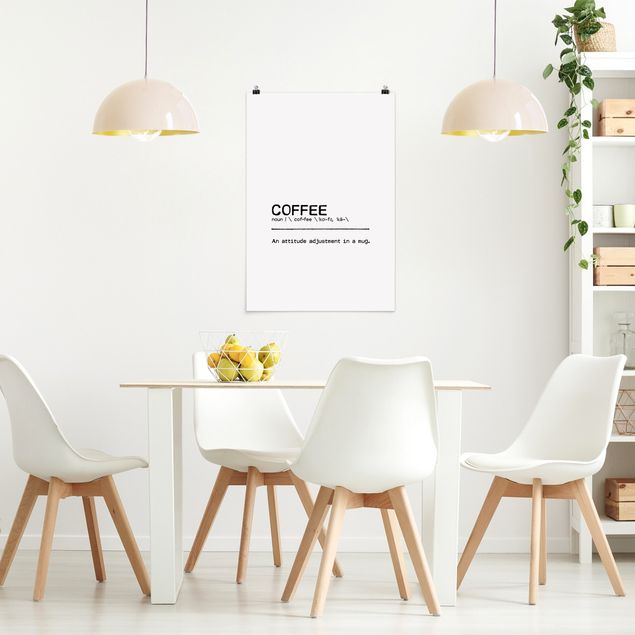 Poster kaufen Definition Coffee Attitude