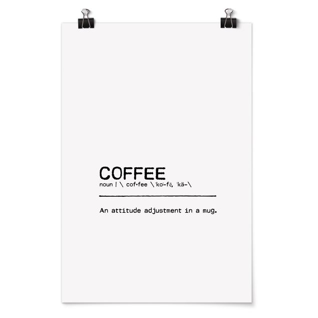 Poster - Definition Coffee Attitude - Hochformat 2:3