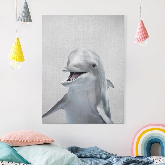 Leinwand Bilder XXL Delfin Diddi