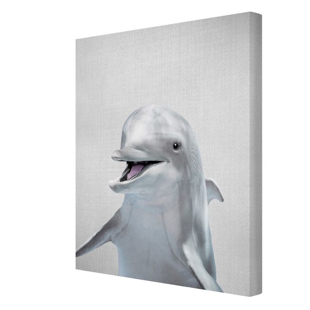 Moderne Leinwandbilder Wohnzimmer Delfin Diddi