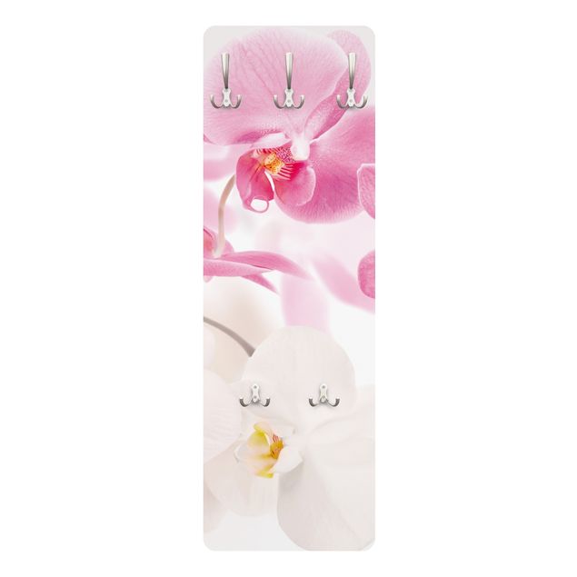 Orchideen Garderobe - Delicate Orchids - Blumen Weiß Rosa Pink