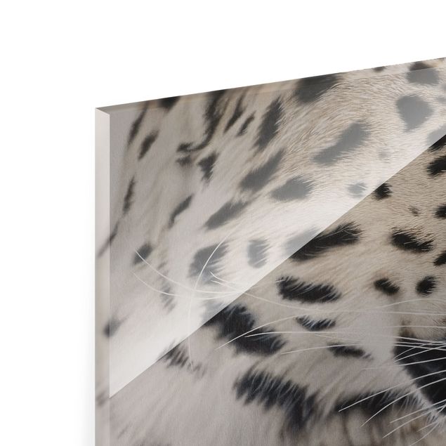 Glas Wandbilder Der Leopard