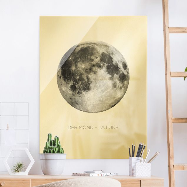 XXL Glasbilder Der Mond - La Lune